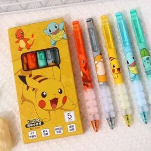 Pokémon Character Gel Pen Set (5 Pcs)
